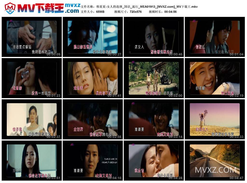韩夏夏-女人的选择_国语_流行_MEA01913
